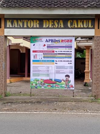 Infografis APBDes Tahun 2022 Desa Cakul